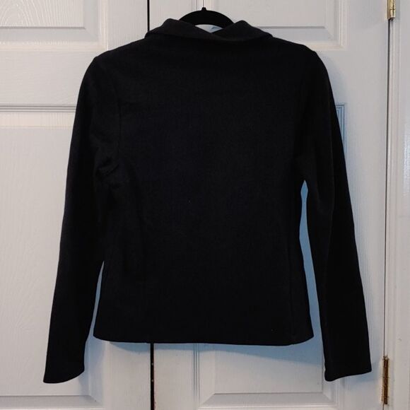 Liz Claiborne black zip up jacket Sz M - Picture 3 of 3